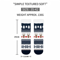 Chaussettes d'hiver épaisses et chaudes personnalisées, chaussettes de Noël douillettes en tricot pour femmes, chaussettes jetables du Père Noël, chaussettes duveteuses et moelleuses pour Noël