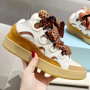 Nuevo Estilo, Zapatos Casuales de Plataforma Unisex de Diseñador de Lujo, Zapatillas de Moda con Cordones, Transpirables para Exteriores, Zapatos para Caminar Lanvine - Product Image 6