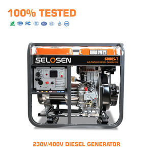 גנרטור דיזל אינברטר 5 קילוואט, 296 סמ\"ק, 192F, נייד, תעשייתי, 5 קילוואט. - Product Image 1