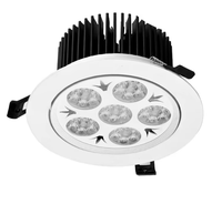 Spot encastré LED à CRI élevé pour bijouterie, anti-éblouissement, en aluminium, pour plafond, indice de protection IP44, garantie de 3 ans pour les commerces
