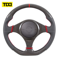 Volante de Fibra de Carbono Real TDD Compatible con Mitsubishi Evolution 2001-2007 Lancer Evo