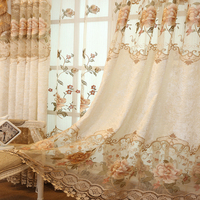 Rideau sur mesure en velours uni brodé, style princesse, atmosphère haut de gamme, luxe léger, moderne, pour chambre à coucher, style français
