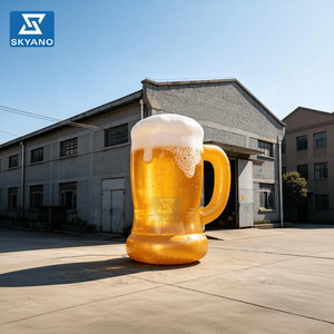 Chope à bière gonflable géante personnalisable avec logo publicitaire pour les campagnes publicitaires et la promotion de produits - Product Image 3