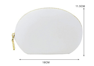 Custom logo Private Label Portable Semi Round Waterproof Rubber Toiletry Wash Bag Shell Silicone Cosmetics Makeup Bags - Product Image 5