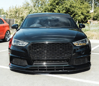 Pièces avant automatiques noires de calandre A1 RS1 avec la calandre de pare-chocs en gros de cadre inférieur pour Audi A1 S1 2016 2017 2018