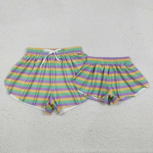 Shorts de sport décontractés d'été pour filles et mamans, motif Mardi Gras - Product Image 4
