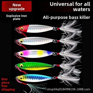 เหยื่อปลอมเหล็กแผ่นสำหรับตีไกล ตกปลาทะเลและน้ำจืด ปลาบาส สะท้อนแสงเลเซอร์ จากผู้ผลิต - Product Image 2