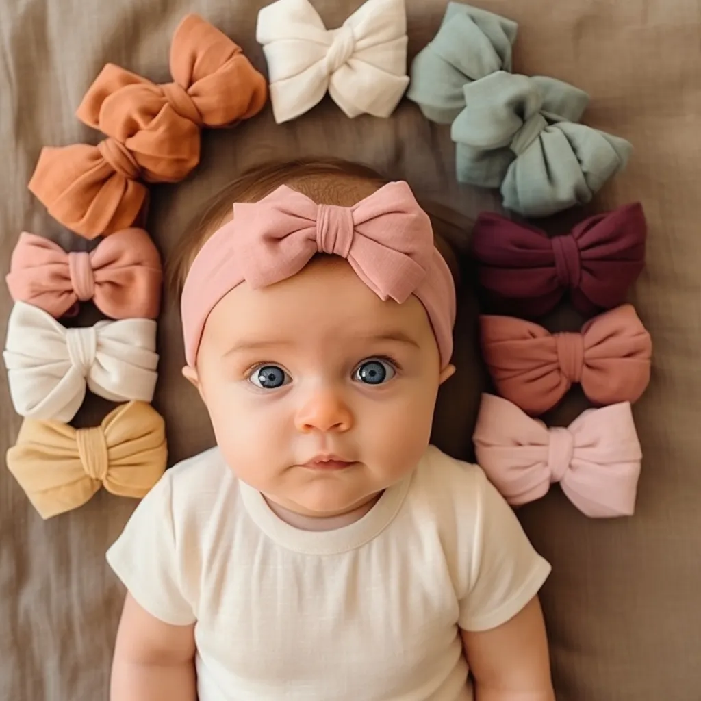 Diademas para bebes תינוק ילדה שיער בד עניבת קשת יילוד כובעי כיסוי ראש פעוטות תחבושת טורבן סרט
