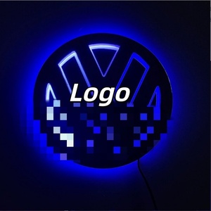 ตราสัญลักษณ์โลโก้ VW แบบไฟ LED 5D, ไฟเรืองแสงติดท้ายรถสำหรับ <span class=keywords><strong>Volkswagen</strong></span> Golf 6 Magotan Tiguan Bora - Product Image 6