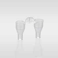 Accessoires à Double canal, tasse d'échantillon en plastique, cuvette pour appareil allemand TECO Cruor