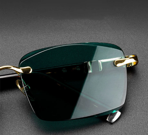 <span class=keywords><strong>Gafas</strong></span> <span class=keywords><strong>de</strong></span> <span class=keywords><strong>Sol</strong></span> <span class=keywords><strong>de</strong></span> Piedra para Hombre con <span class=keywords><strong>Cristal</strong></span> Verde para Mujer sin Montura <span class=keywords><strong>de</strong></span> Alta Calidad Antiarañazos - Product Image 4