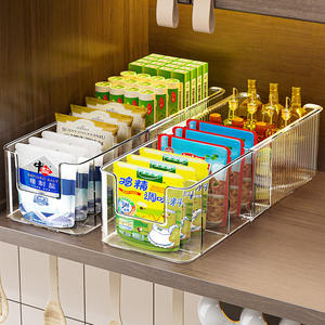 Boîte de rangement d'épices extensible 5L avec poignée, organisateur de cuisine pour bouteilles, bocaux et sacs, couleur unie, sans couvercle - Product Image 5