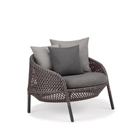 Offre Spéciale canapé simple moderne meubles de jardin canapé en rotin avec repose-pieds et table basse