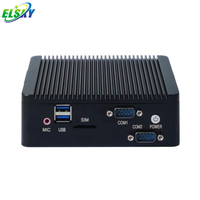 ELSKY Mini PC J4125 sans ventilateur avec Intel Celeron Gemini Lake Quad Cores J4125 refroidissement passif parfait petit ordinateur industriel