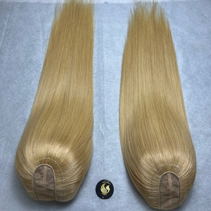 Extensiones de Cabello Humano Liso Rubio Virgen Vietnamita, Tejido de Cabello en U Part Doble, para Salón - Product Image 1