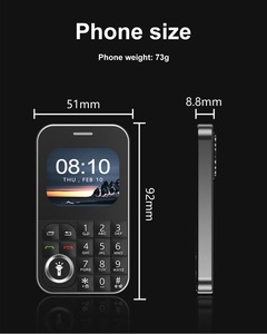 โทรศัพท์มือถือพกพา V9 หน้าจอ 2.01 นิ้ว รองรับซิมคู่ 2G GSM คีย์บอร์ดขนาดเล็ก เสียงพูดแบบ Magic Voice  โทรศัพท์ปุ่มกดพกพาสะดวก - Product Image 3