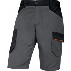 DELTA PLUS-PANTALÓN CORTO DE TRABAJO MACH2 BERMUDA DE TRABAJO-EAN MW129856 POLIÉSTER/algodón gris-anaranjado-EAN MW129856 - Product Image 1