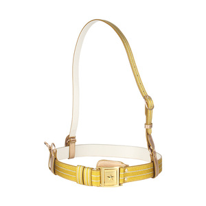 Ceinture bandoulière Gold Armor avec boucle rectangulaire en alliage, style décontracté durable, ceinture en cuir véritable - Product Image 1