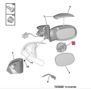 Convient aux moteurs de réglage du rétroviseur de 206CC, 307CC, 308CC,206, 407, <span class=keywords><strong>C4</strong></span> et C5 OE:660238 - Product Image 5