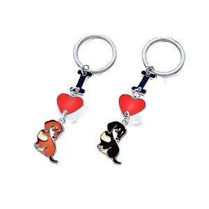 Venta al por Mayor de Llaveros Metálicos de Mascotas Americanas, Colgantes de Llavero <span class=keywords><strong>con</strong></span> Forma de Corazón de Golden Retriever, Regalos Lindos y Pequeños de la Marca - Product Image 5
