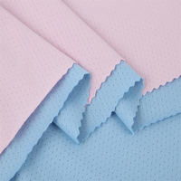 Tissu élastique léger en maille fine à œillets en polyester et élasthanne Dh N012 pour débardeur sans manches de sport et vêtements de sport