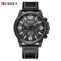 Jam Tangan Pria Quartz Grosir Curren 8314 Tali Kulit Bisnis Fashion Tahan Air Tanggal Klasik Pemasok OEM ODM