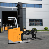 Chariot élévateur à double portée de 2 tonnes et 2,5 tonnes, 2000 kg, 2500 kg, électrique, pantographe, 8 m, 10 m, 11 m, 13 m, levage pour rayonnages haute densité, stockage, CE