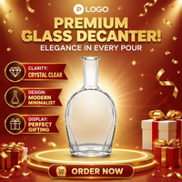Bouteilles en verre transparentes vides de haute qualité OEM 500ml 750ml avec bouchon en liège pour boissons, idéales pour Tequila, Gin, Rhum – Emballage en verre pour bars