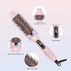 38mm Electric Hair Straightener Curling Iron PTC LED Dual-Purpose Aluminum Alloy <b>Comb</b> Portable Hair Styling Tool - Product Image 4