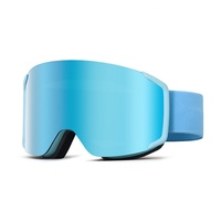 Masque de ski enfant double couche anti-buée HX054 en TPU, vision large, haute définition, protection intérieure/extérieure