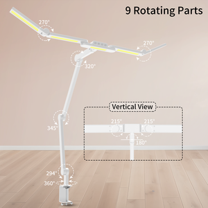 Lampada da Scrivania LED con Braccio Orientabile per Disegno e Schizzi, Luce Senza Sfarfallio per la Cura degli Occhi, con Dimmer Touch e Design Elegante - Product Image 6