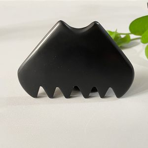 Custom naturale Bian Stone Gua Sha pettine Anti-invecchiamento bellezza cura della pelle giada Guasha Si Bin <span class=keywords><strong>viso</strong></span> raschiatura pietra <span class=keywords><strong>massaggio</strong></span> - Product Image 4
