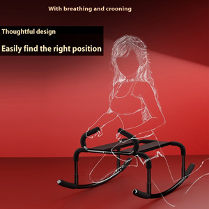 Silla Mecedora Multifuncional <span class=keywords><strong>de</strong></span> Acero para Adultos, Mueble Sexual para Montar a Caballo y Parejas, Accesorios para Productos Sexuales - Product Image 1