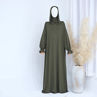 Vêtements amples pour femmes grande taille robes abaya longues vente en gros de robes longues moins chères pour femmes musulmanes en mousseline de soie