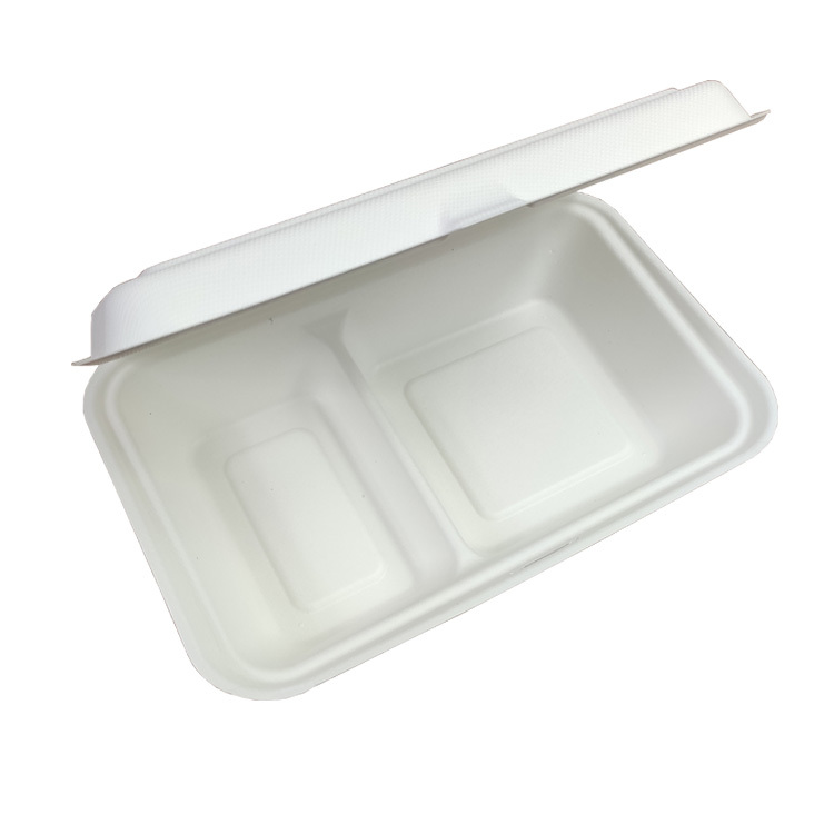 Disposable 600ml Sugarcane Paper Food Container