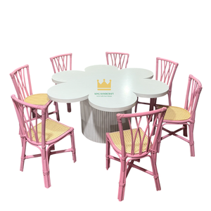 Silla Infantil de Mimbre Hecha a Mano, Asiento de Mimbre Natural para Niños Pequeños, Juego de Muebles Infantiles Ecológicos - Product Image 6