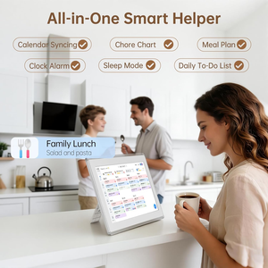 Calendario Digital Inteligente de Pared de 10.1 Pulgadas con Pantalla Táctil WiFi, Sincronización con la Aplicación Google <span class=keywords><strong>ICloud</strong></span>, Planificador Familiar - Product Image 2