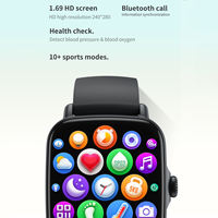 Montre connectée OEM/ODM avec appels, moniteur de fréquence cardiaque, moniteur d'oxygène sanguin, navigation GPS, boussole, réponse vocale IA, suivi d'activité, IP67