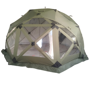 Tente octogonale d'hiver d'extérieur personnalisée avec isolation, grande fenêtre et trou pour <span class=keywords><strong>cheminée</strong></span> pour la pêche - Product Image 2