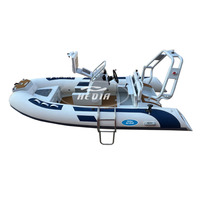 Hedia Meilleure Vente CE 6 Places Bateau Pneumatique Semi-Rigide à Grande Vitesse Rib 360 390 Orca Hypalon Coque Aluminium en V Profond à Vendre