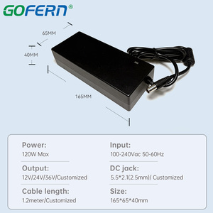 CE FCC 全球适用范围输入转直流 12V 电压 <span class=keywords><strong>12A</strong></span> 10A 开关电源适配器 - Product Image 2