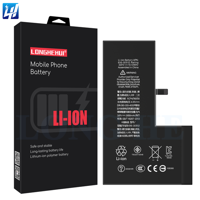 Igh Capacity Battery Replacement for iPhone Xs, Factory Prices Direct Selling OEM Battery for Smartphone XS Without Tool Kit