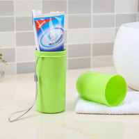Nouvelle Trousse de Voyage Portable Personnalisée en Plastique pour Brosse à Dents avec Gobelet de Lavage