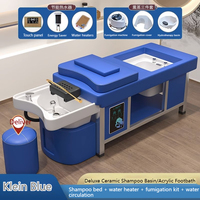Meubles de salon modernes de haute qualité en acier inoxydable, lit de spa pour la tête, thérapie thaïlandaise, chaise de lavage de cheveux pour hôtel, salle de bain