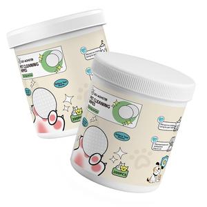 Super March Quick Shipping 200pcs Natural Premium Eco-Friendly Pet Circle <strong>Wipes</strong> Cleansing <strong>Wipes</strong> for Cats and Dogs Eye Cleaning - Product Image 1