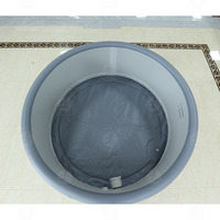 180cm Nouveau Design Bain de Glace Rond Plongeant Portable Glace Plongeant Spa Piscine Bain Chaud Gonflable pour Adultes