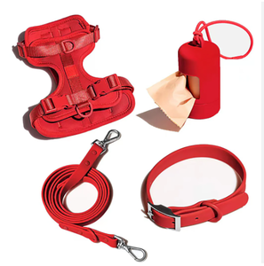 Arnés y Correa de Lujo Premium para Perros, Impermeable, de PVC y Neopreno, sin Tirones, con Logotipo Personalizado de Diseñador - Product Image 3