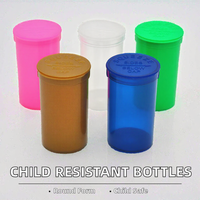 Bouteilles de médicaments en plastique PP résistantes aux enfants, personnalisées, 6, 13, 19, 30, 60, 90, 120 Dram, contenants blancs à ouverture facile