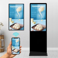 Pantalla Táctil Ultra Delgada de Doble Cara para Señalización, de 32, 43, 49, 55, 65 y 75 Pulgadas, Ultra HD, para Alquiler, Fácil Instalación
