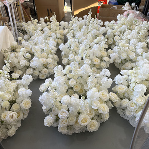 GreenLife 25inch Width Luxury White Floral <b>Ring</b> Decoration for Wedding Candelabra Centerpieces - Product Image 6